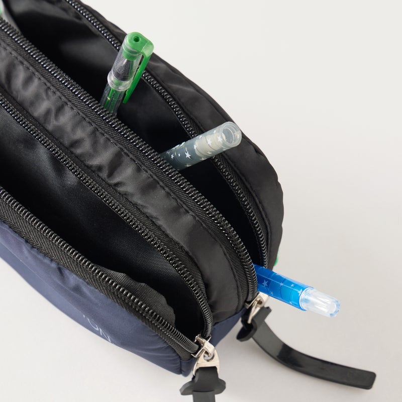 UNITED COLORS OF BENETTON Navy Zip Closure Pencil Case for Kids - Image 4